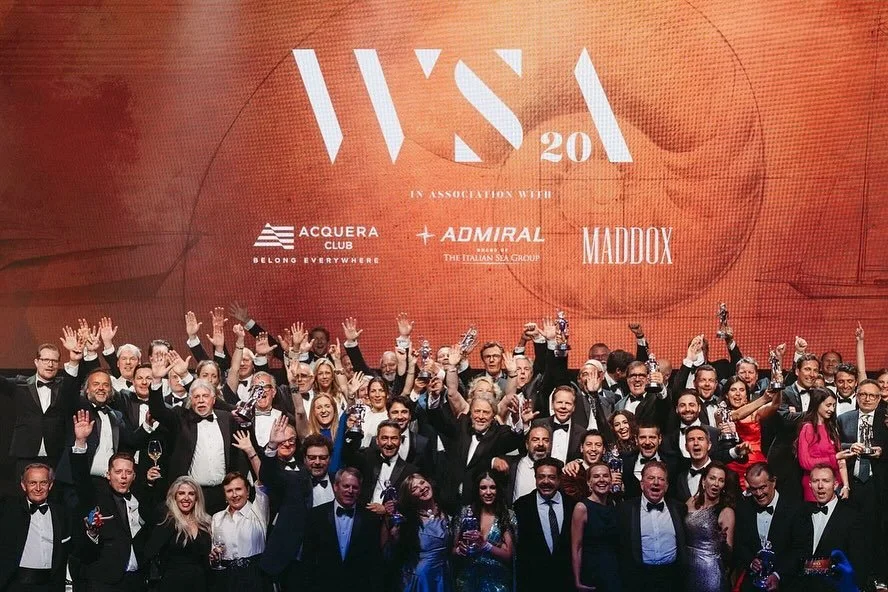 Winners on stage at the World Superyacht Awards ceremony